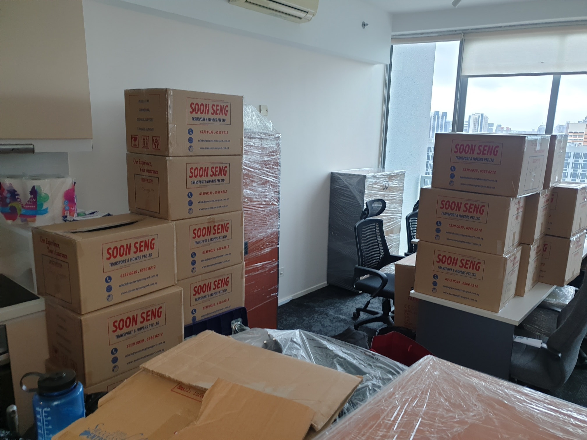 Relocating Office Items In Boxes